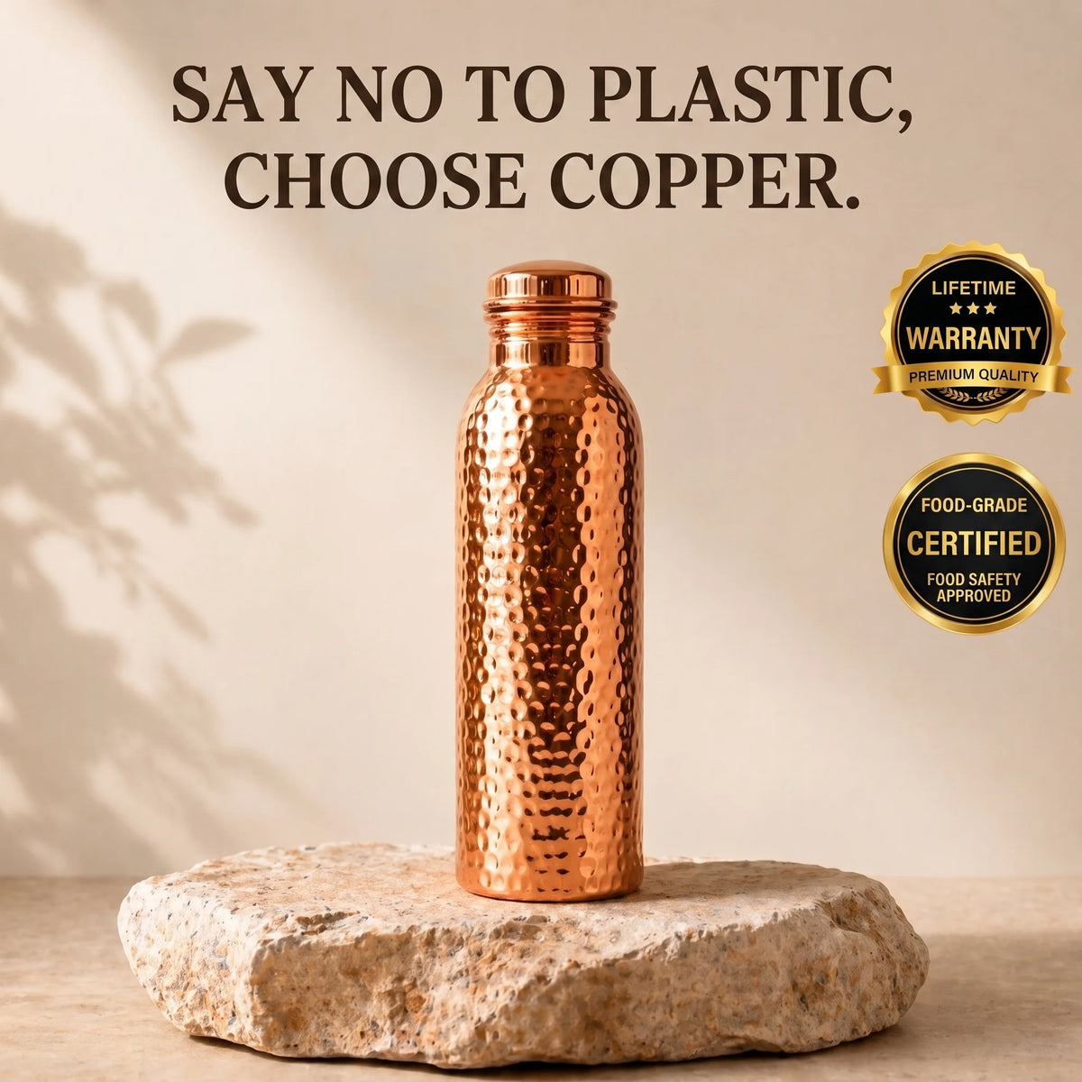 Copper Water Bottle – Kovah™ | Naturally Purified Water, Plastic-Free