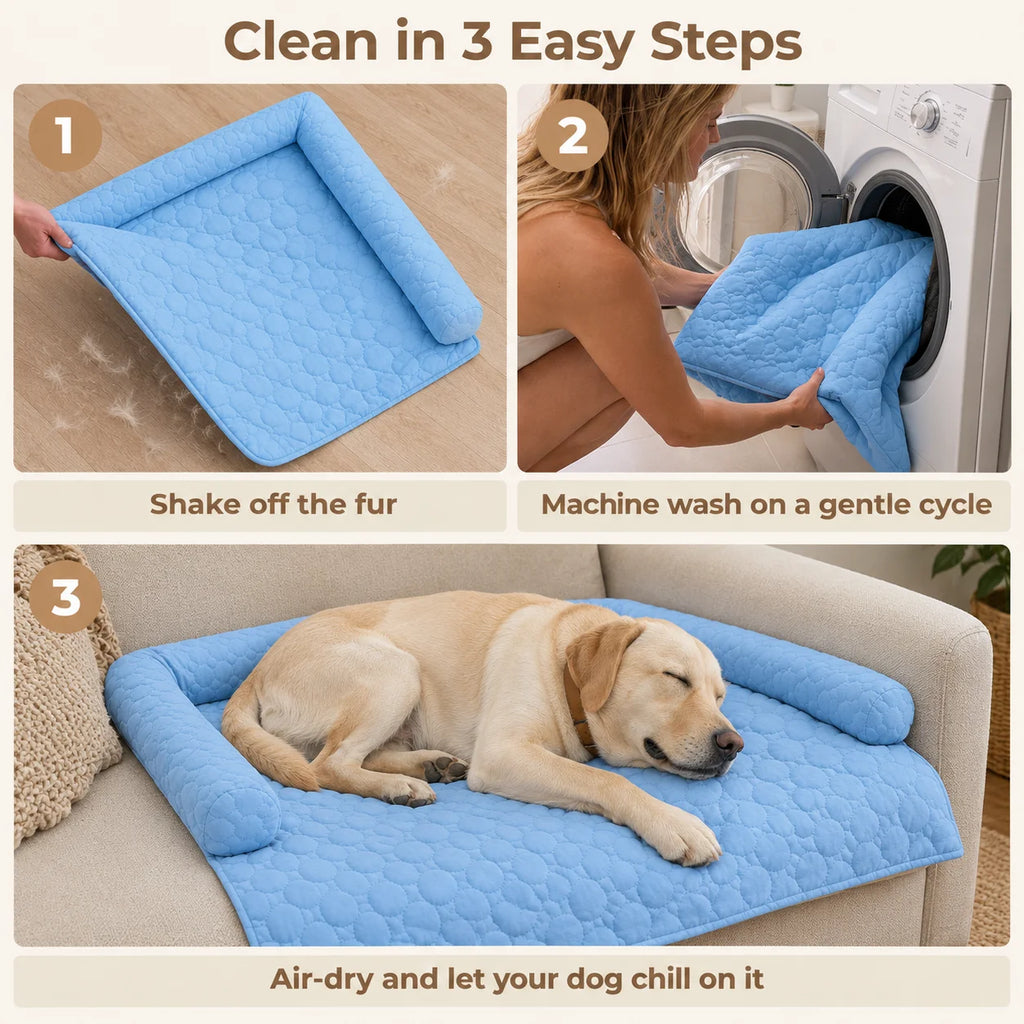 Clean in 3 easy steps, machine washable