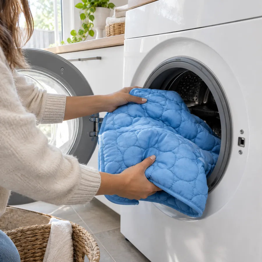 Kovah Cooling Mat going into the washing machine