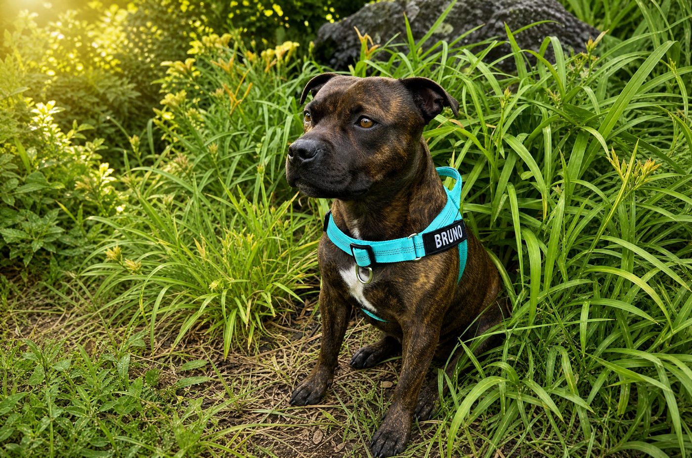 Golden Retriever wearing the Kovah No-Pull Harness